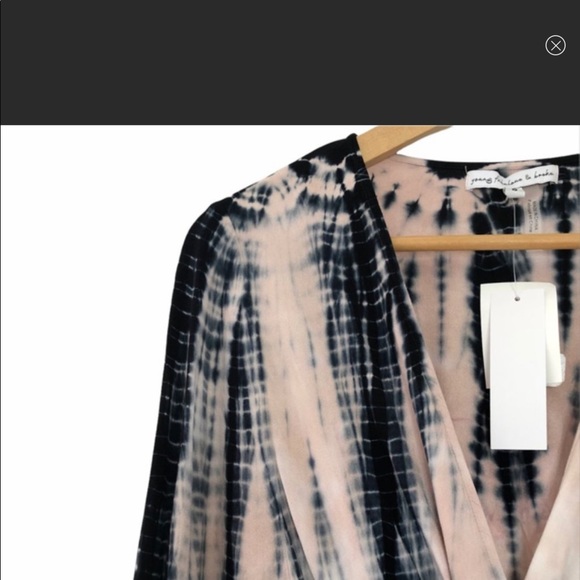 NEW W/ Tags!! Young Fabulous and Broke Jillian Faux Wrap Dress, S - Picture 8 of 11